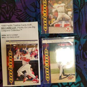 1998 Pacific Trading Cards Inc® 003 CARD LOT Pacific On Line Big Leaguers
